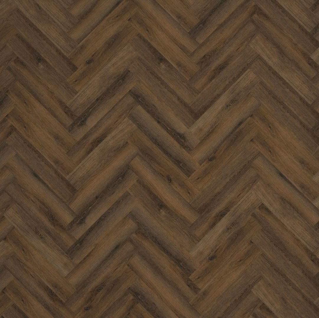 Allora Herringbone Range - Composite Flooring - Woodland Oak - Built In Underlay - Image 2