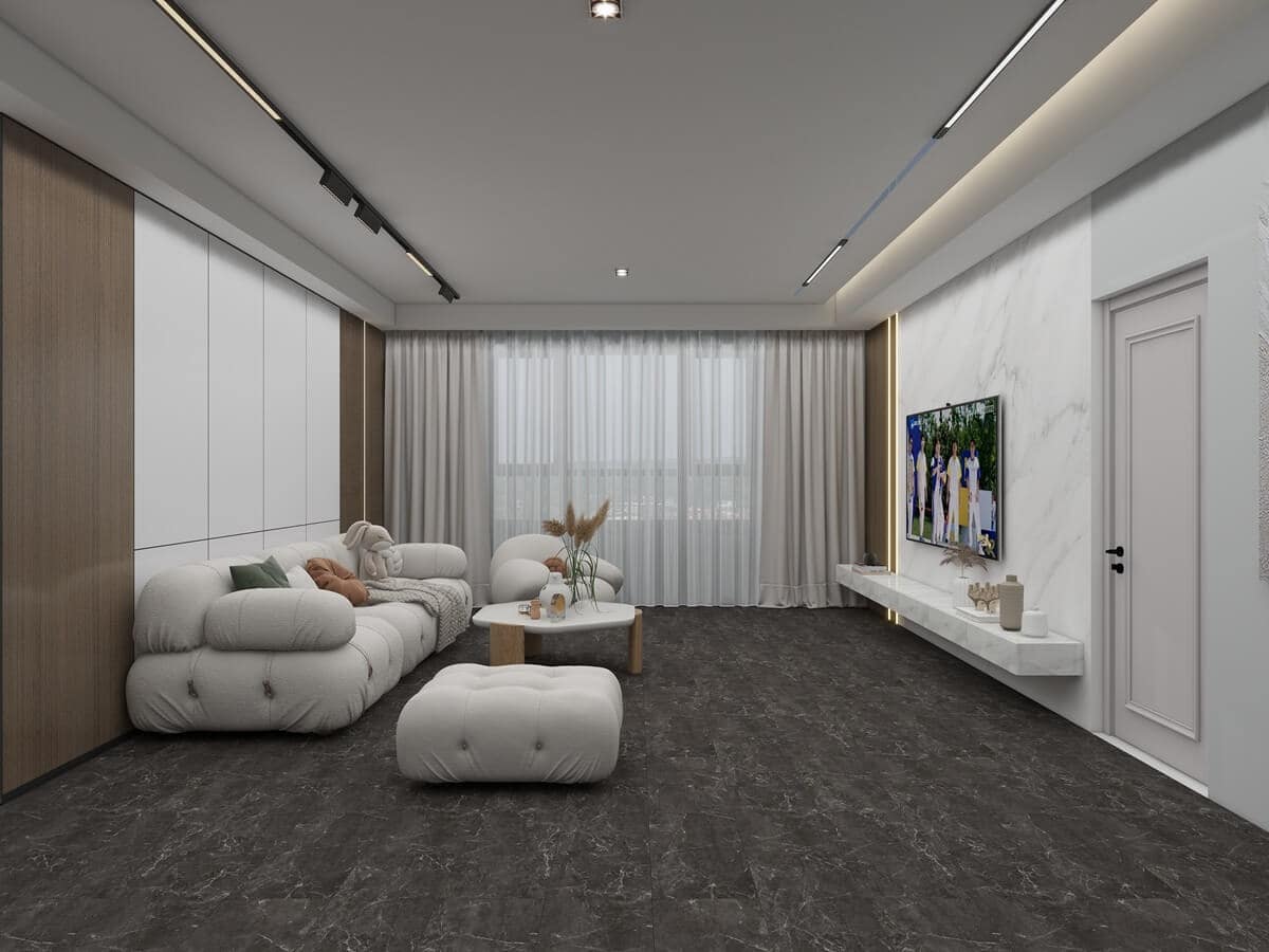 Ambient - Composite Vinyl Floor Tiles – Dark Slate - Image 3