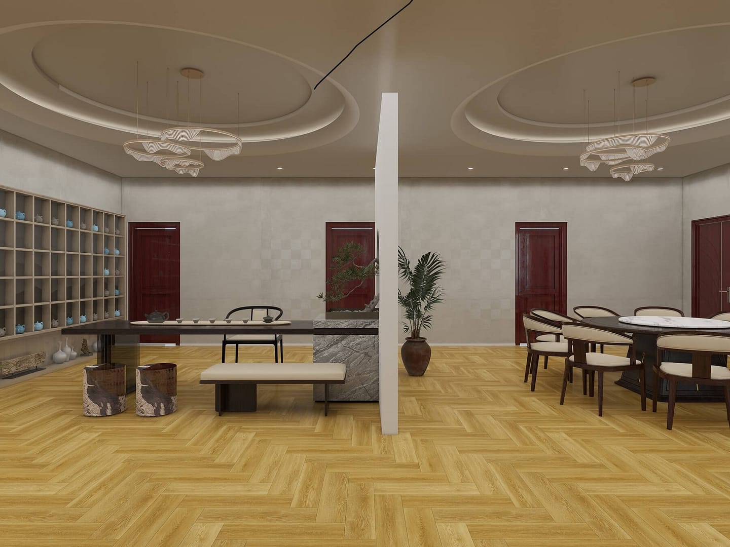 Ambient - Herringbone - Traditional Oak