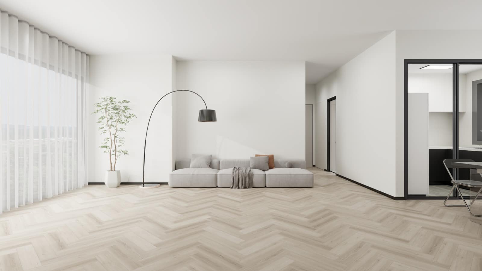 Elegance Plus Range – White Oak – Herringbone- 20 Year Warranty – Next Day Delivery