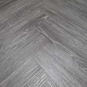 Endurance Pro - Herringbone - LVT Flooring - Dark Grey - Suitable for Underfloor Heating