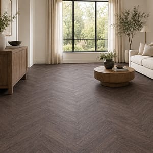 Endurance Pro - Herringbone - LVT Flooring - Walnut - Suitable for Underfloor Heating