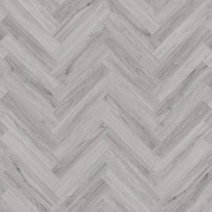 Allora Herringbone Range - Composite Flooring - Oxford Grey - Built In Underlay