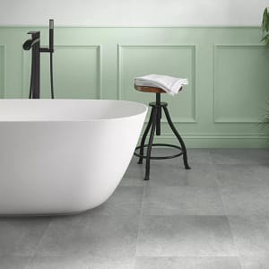 Malmo Flooring - Grey - Stick Down LVT Dala Tile - 25 Year Warranty