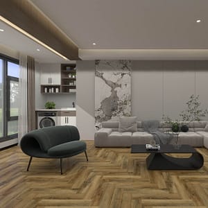 Ambient - Herringbone - Tudor Oak