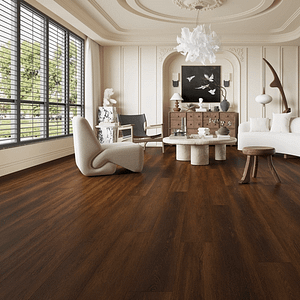 Alva Plank - LVT Flooring - Walnut Oak - Suitable for Underfloor Heating