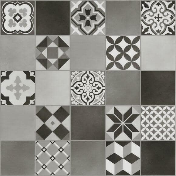 Malmo Kuvio - Grey - Stick Down LVT Tile - 25 Year Warranty - Image 2