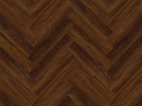 Alva Parquet - Herringbone - LVT Flooring - Walnut Oak  - Suitable for Underfloor Heating - Image 2