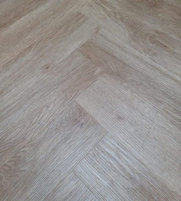 Endurance Pro Herringbone LVT Flooring Medium Oak Suitable for