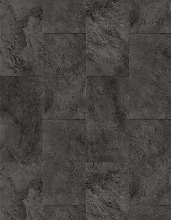 Allora Range - Composite Vinyl Floor Tiles  - Dark Slate - Next Day Delivery - Scratch Resistant