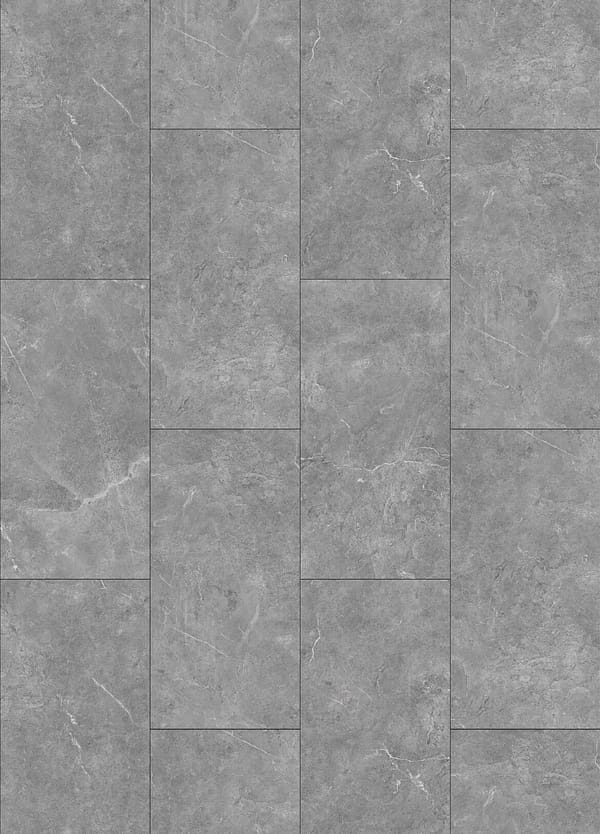 Allora Range - Composite Vinyl Floor Tiles - Quartz Grey - Next Day Delivery - Scratch Resistant