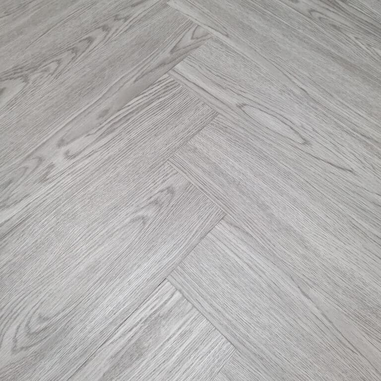 Endurance Pro - Herringbone - LVT Flooring - Medium Grey - Suitable for Underfloor Heating