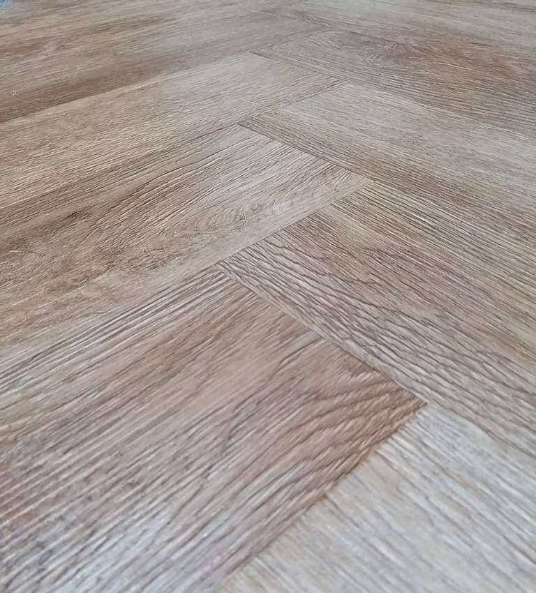 Endurance Pro - Herringbone - LVT Flooring - Dark Oak - Suitable for Underfloor Heating - Image 5