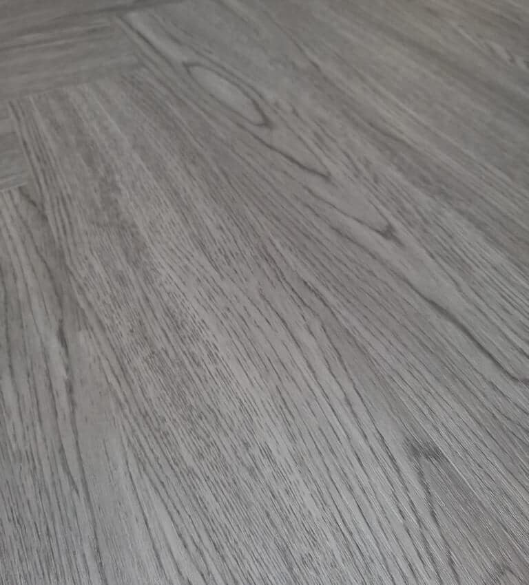 Endurance Pro - Herringbone - LVT Flooring - Medium Grey - Suitable for Underfloor Heating - Image 4