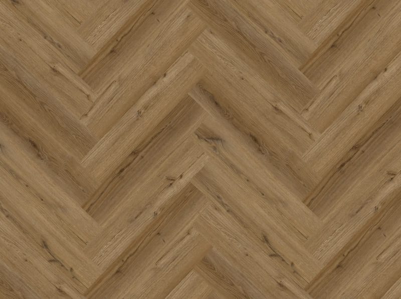 Alva Parquet - Herringbone - LVT Flooring - Antique Oak  - Suitable for Underfloor Heating - Image 3