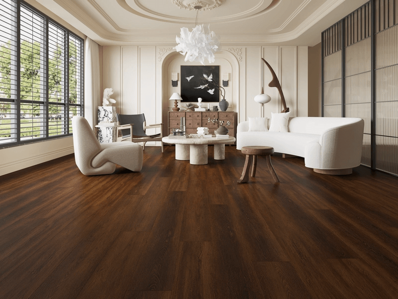 Alva Plank - LVT Flooring - Walnut Oak - Suitable for Underfloor Heating