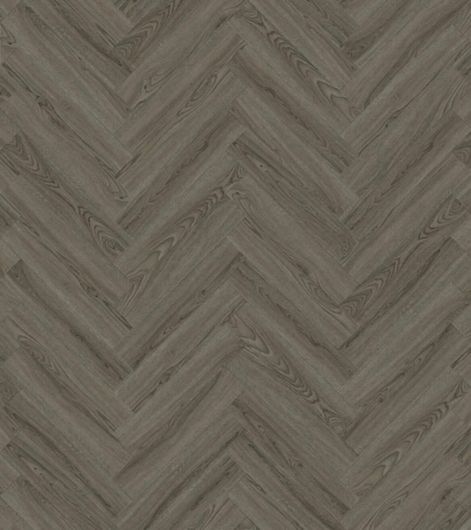 Allora Herringbone Range - Composite Flooring - Empire Grey - Built In Underlay