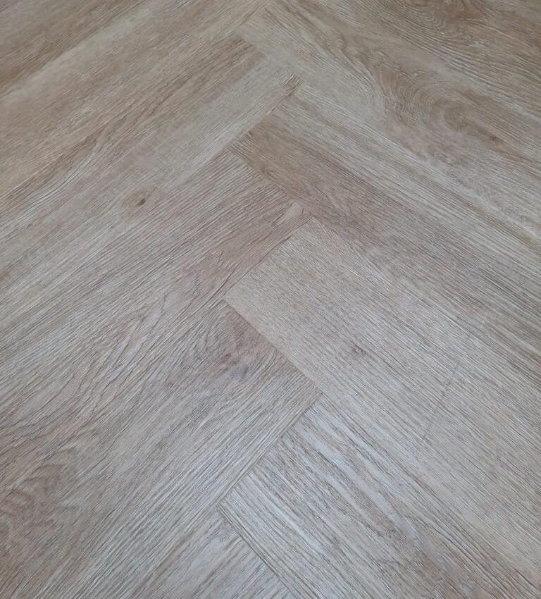 Endurance Pro Herringbone LVT Flooring Medium Oak Suitable for
