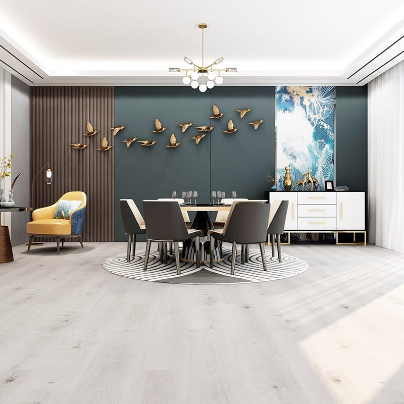 Alva Plank LVT Flooring Pewter Light Oak Suitable for Underfloor